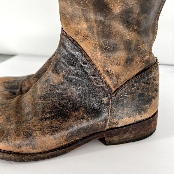 BED STU Manchester Cobbler Series Boots US 7 Leather Riding Tall Boot Distressed - Picture 2 of 14